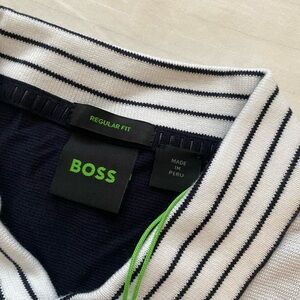 Huggo Boss cotton-pique polo shirt/ large/ regular fit/ Authentic/ logo /MEDIUM
